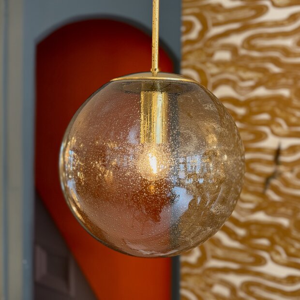Messing rookglazen Glashutte Limburg bol hanglamp bubbel - XL | Sprinkelhop