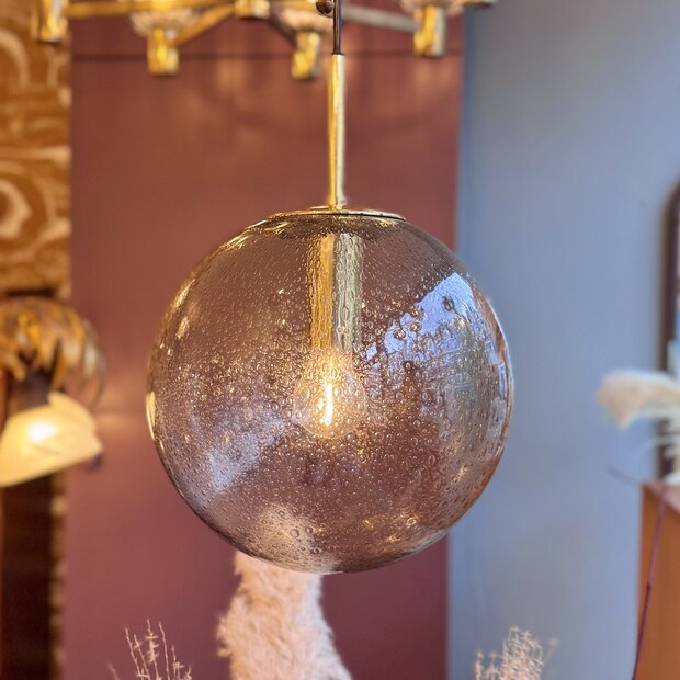 Messing rookglazen Glashutte Limburg bol hanglamp bubbel - L | Sprinkelhop