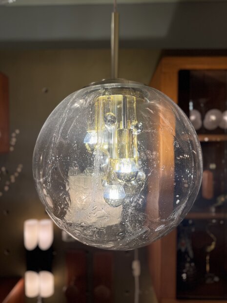  Doria Big Ball kristalglazen hanglamp messing | Sprinkelhop