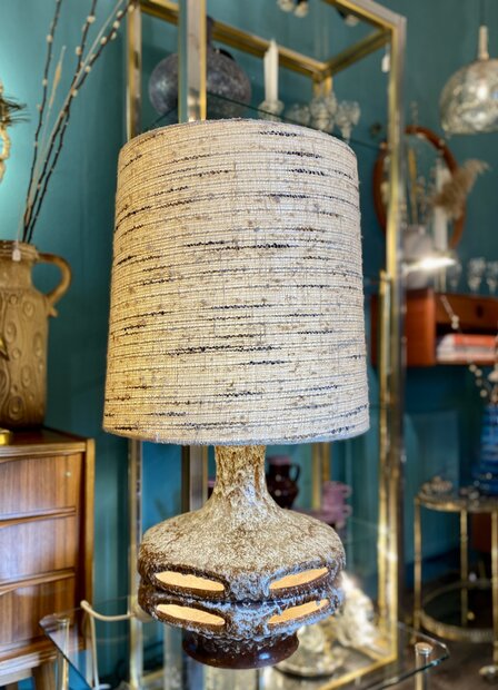 Vintage retro keramieken West Germany tafellamp vloerlamp 1970s 