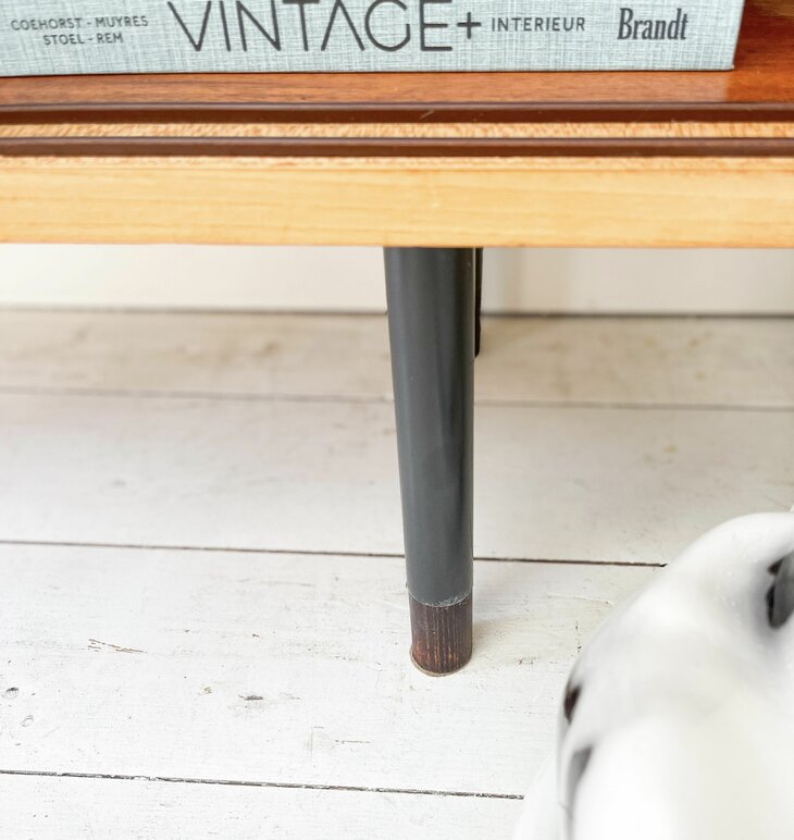 Vintage houten wandkast highboard | Sprinkelhop