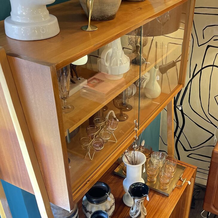 Vintage Tsjechische wandkast Frantisek Jirak voor Tatra Nabytok | Sprinkelhop