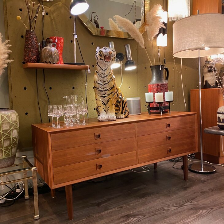 Vintage Deens dressoir ladekast Brouer Mobelfabrik 