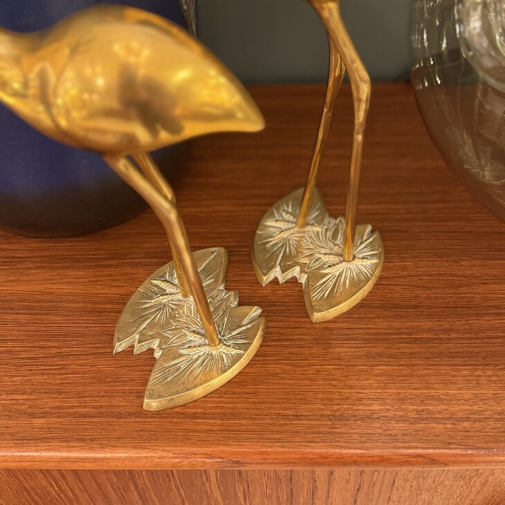 Set messing flamingo beelden | Sprinkelhop