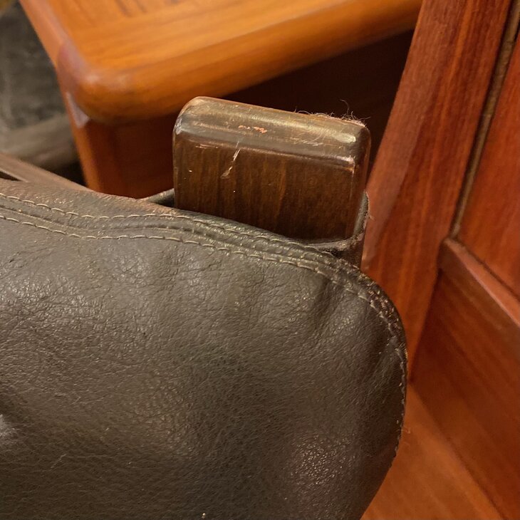 Vintage lederen Farstrup fauteuil | Sprinkelhop