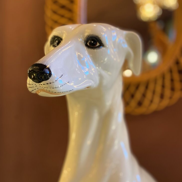 Vintage keramieken hazewindhond | Sprinkelhop