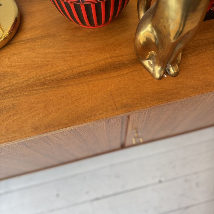 Groot vintage houten dressoir sideboard | Sprinkelhop