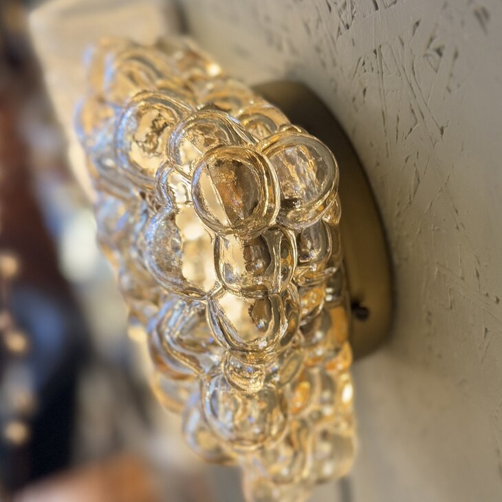 Helena Tynell vierkante amber bubble glazen plafondlamp | Sprinkelhop