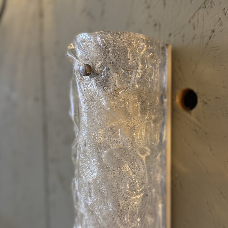 Honsel Leuchten vintage wandlamp met iced glass | Sprinkelhop