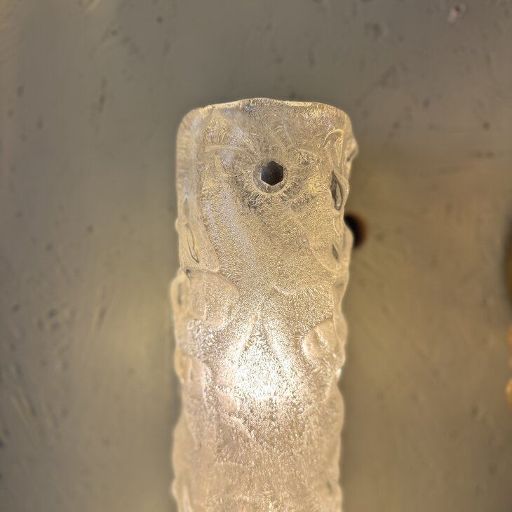 Honsel Leuchten vintage wandlamp met iced glass | Sprinkelhop