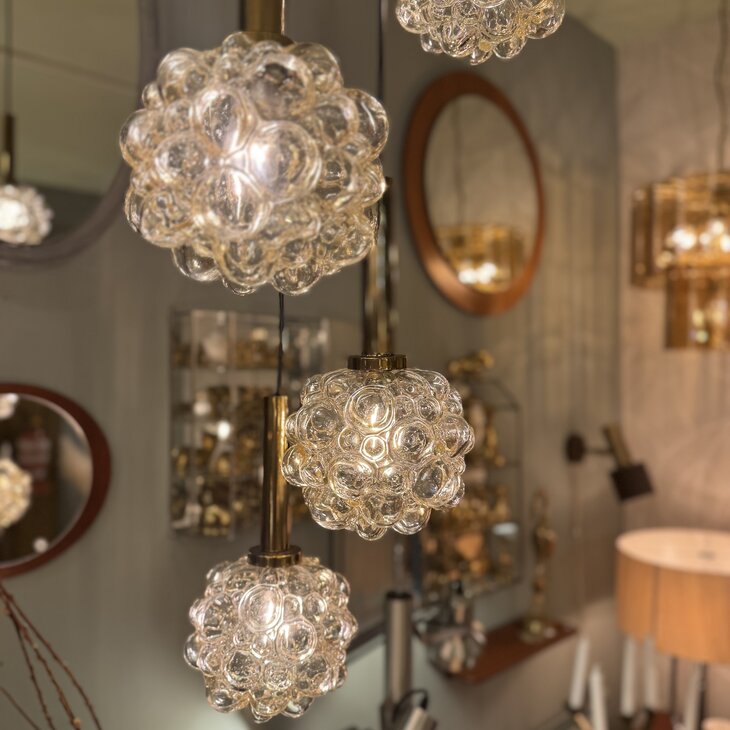 Helena Tynell glazen bubble hanglamp amber | Sprinkelhop