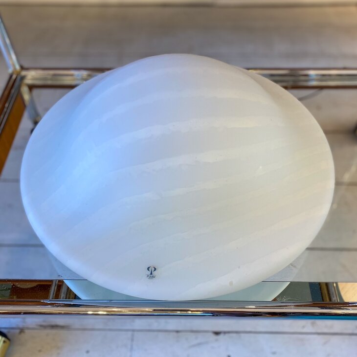 Peill &amp; Putzler zebra gestreepte ronde glazen wandlamp plafondlamp groot | Sprinkelhop