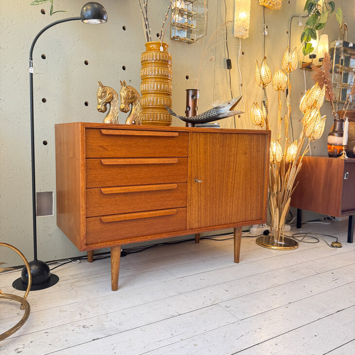 Vintage WK M&ouml;bel teak kastje met lades | Sprinkelhop