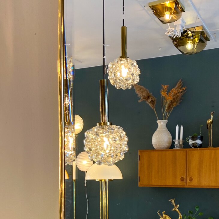 Vintage spiegel messing boogvorm | Sprinkelhop