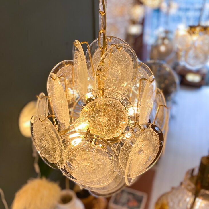 Vintage Italiaanse Vistosi hanglamp groot | Sprinkelhop