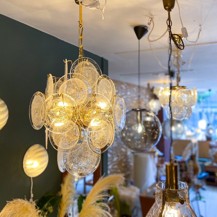 Vintage Italiaanse Vistosi hanglamp groot | Sprinkelhop