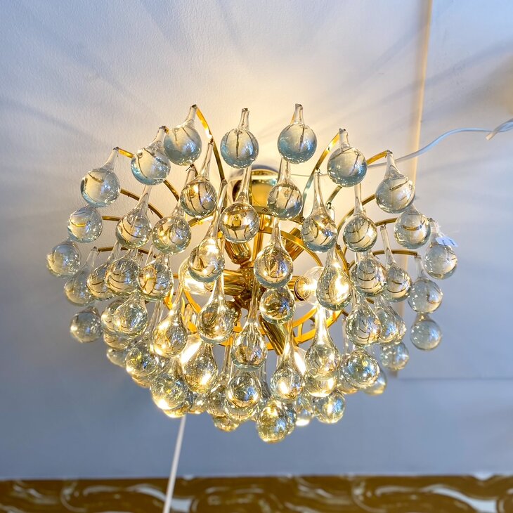 Vintage Christophe Palme teardrop plafondlamp groot | Sprinkelhop