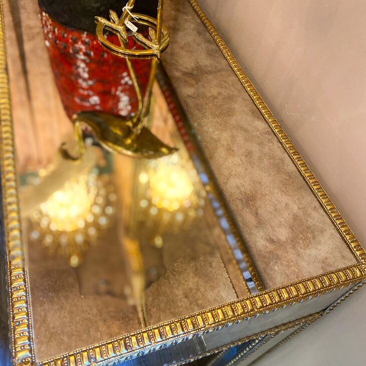 Set vintage Venetiaanse moza&iuml;ek spiegel en kaptafel | Sprinkelhop