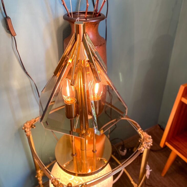 Vintage messing tafellamp Sische Leuchten | Sprinkelhop