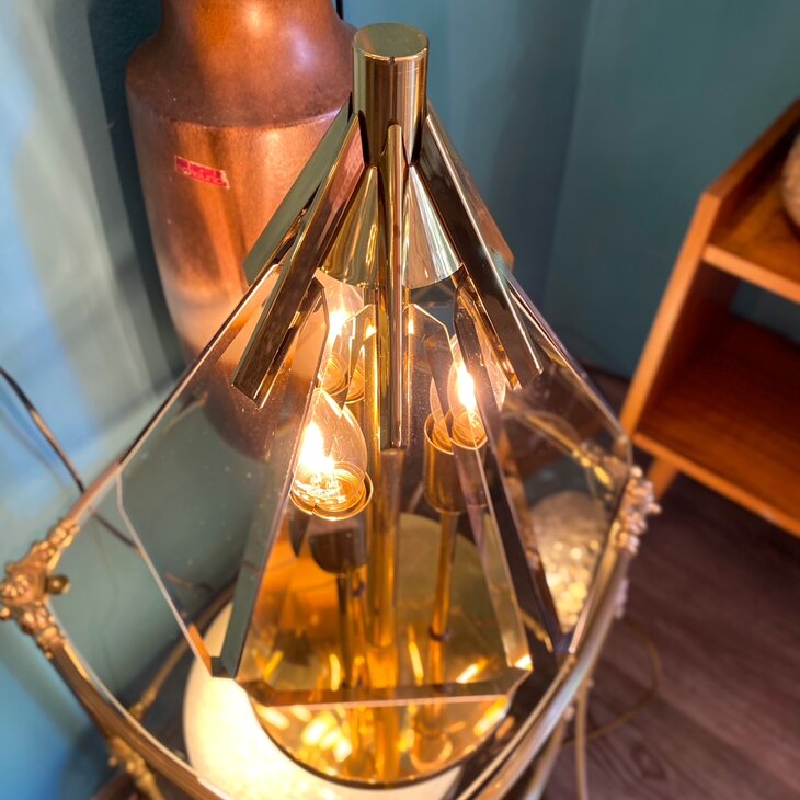 Vintage messing tafellamp Sische Leuchten | Sprinkelhop