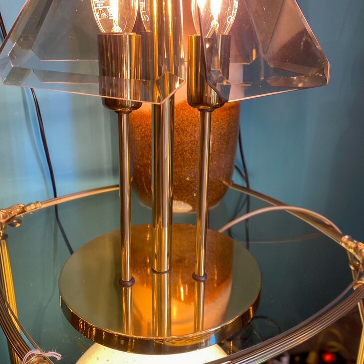 Vintage messing tafellamp Sische Leuchten | Sprinkelhop