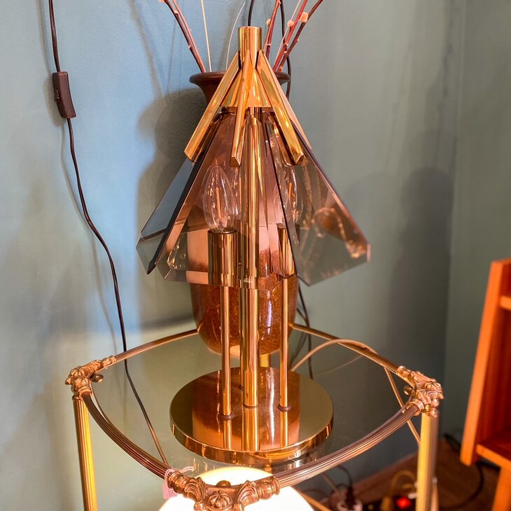 Vintage messing tafellamp Sische Leuchten | Sprinkelhop