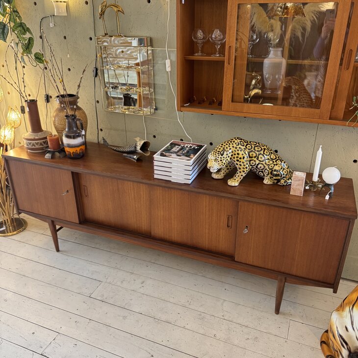 Vintage teak houten dressoir sideboard jaren 60| Sprinkelhop