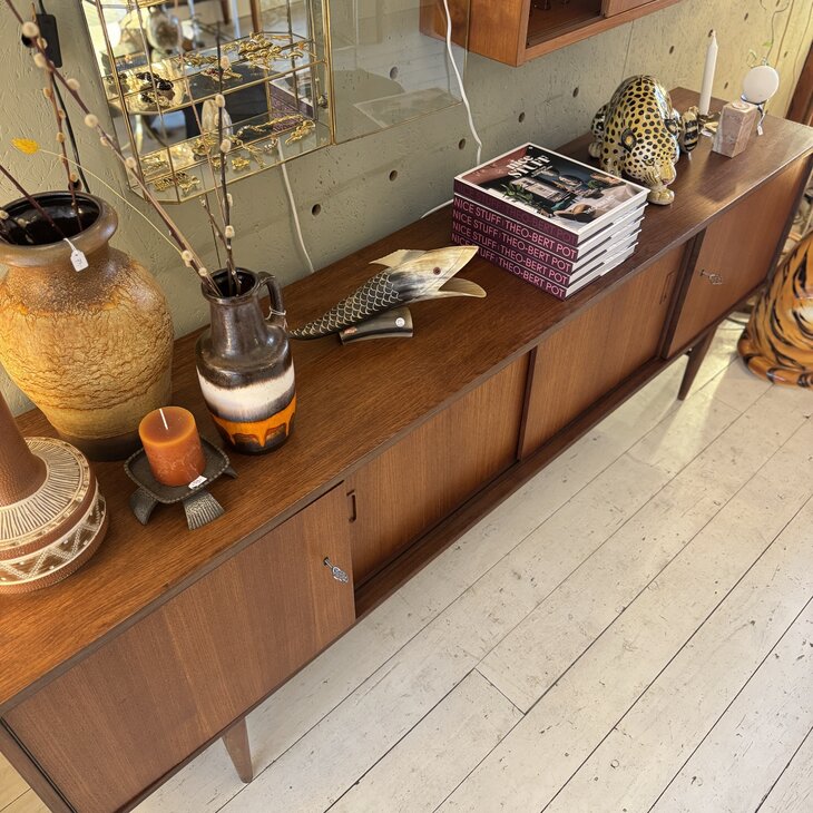 Vintage teak houten dressoir sideboard jaren 60| Sprinkelhop