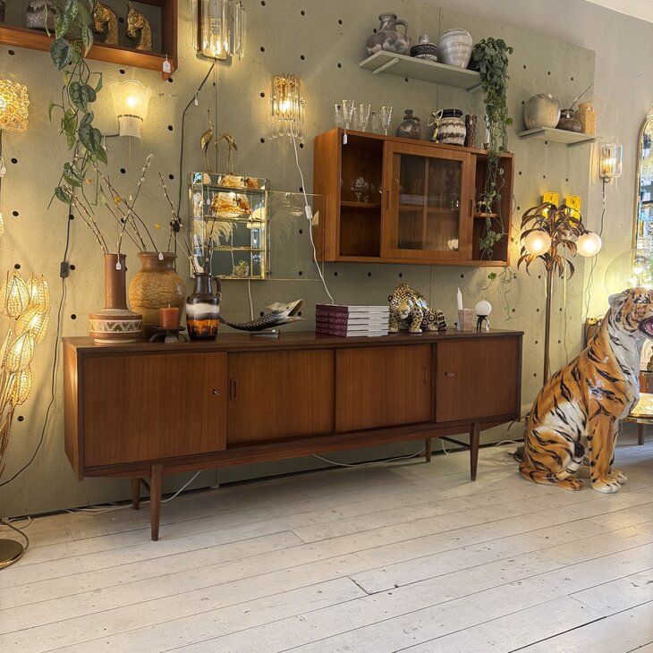 Vintage teak houten dressoir sideboard jaren 60| Sprinkelhop