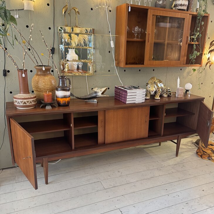 Vintage teak houten dressoir sideboard jaren 60| Sprinkelhop