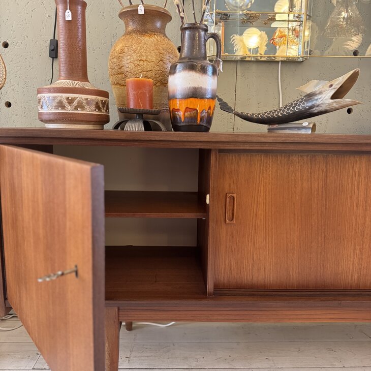Vintage teak houten dressoir sideboard jaren 60| Sprinkelhop
