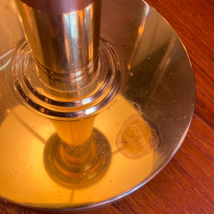 WSB Germany messing mushroom tafellamp 1970s