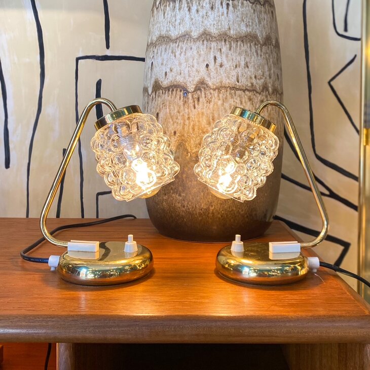 Helena Tynell Glash&uuml;tte tafellampje 1960s | Sprinkelhop