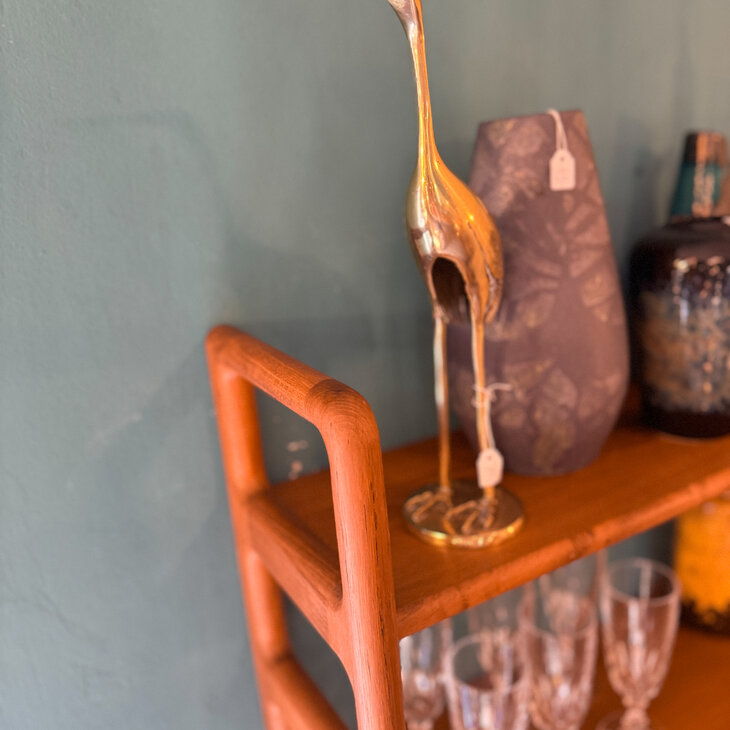 Dyrlund vintage teak houten wandrek | Sprinkelhop