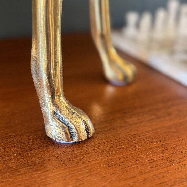 Vintage messing windhond whippet XL | Sprinkelhop