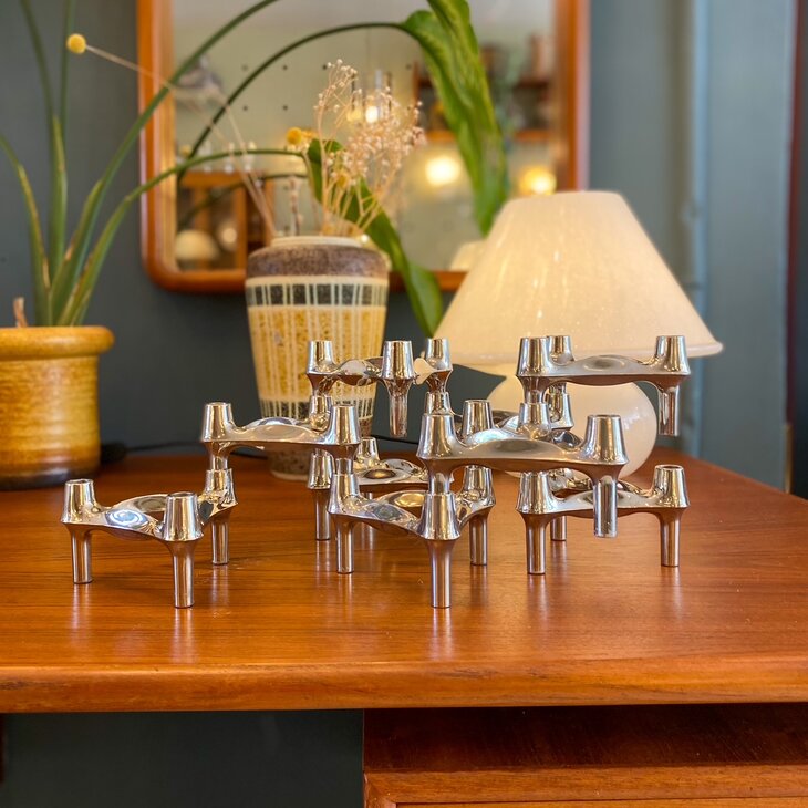 Vintage BMf kandelaar Fritz Nagel Caesar Stoffi Duits 1960s | Sprinkelhop