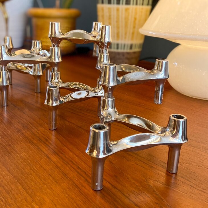 Vintage BMf kandelaar Fritz Nagel Caesar Stoffi Duits 1960s | Sprinkelhop