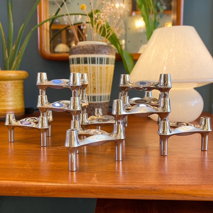 Vintage BMf kandelaar Fritz Nagel Caesar Stoffi Duits 1960s | Sprinkelhop