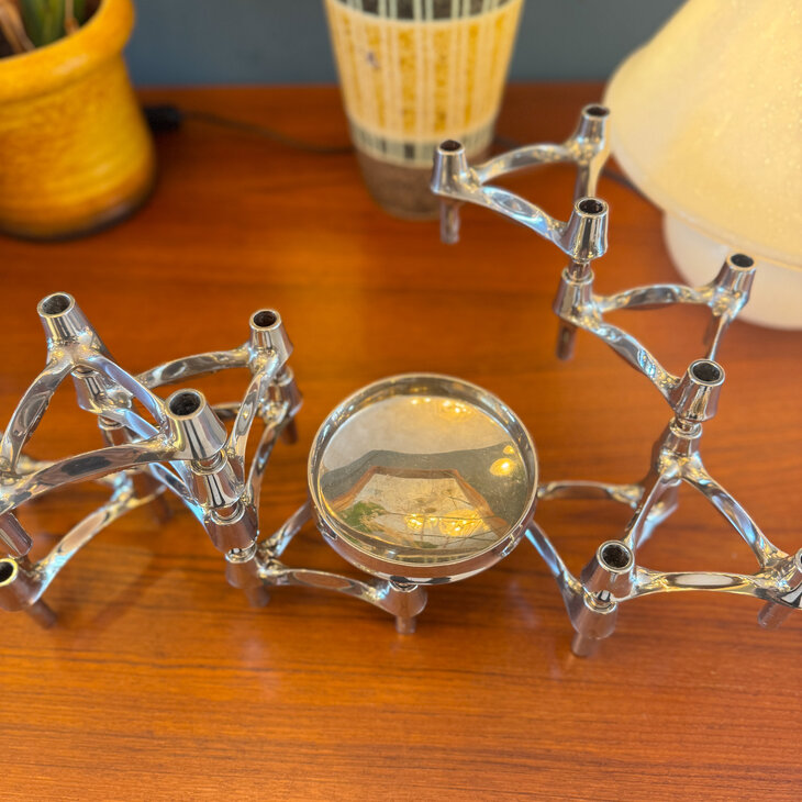 Vintage BMf kandelaar Fritz Nagel Caesar Stoffi Duits 1960s | Sprinkelhop