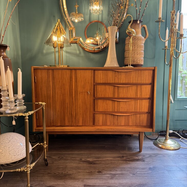 Vintage houten klein dressoir ladekast | Sprinkelhop