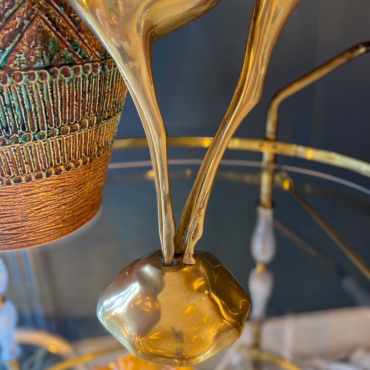 Vintage messing hert sierlijk hoog XL | Sprinkelhop