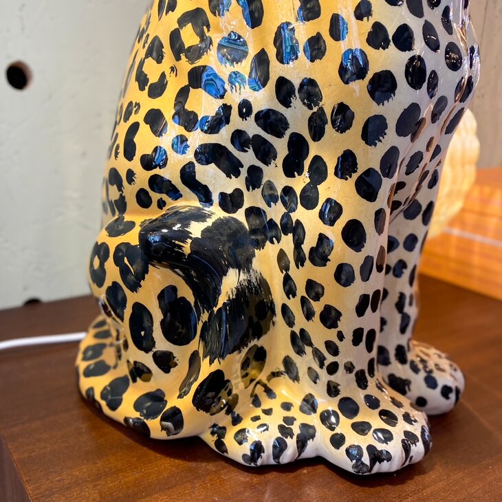 Vintage panterbeeld porselein klein zittend | Sprinkelhop