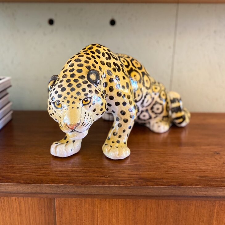 Vintage porseleinen panter sluipend kleine | Sprinkelhop
