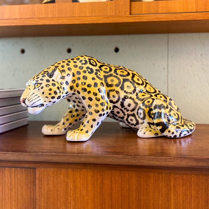 Vintage porseleinen panter sluipend kleine | Sprinkelhop