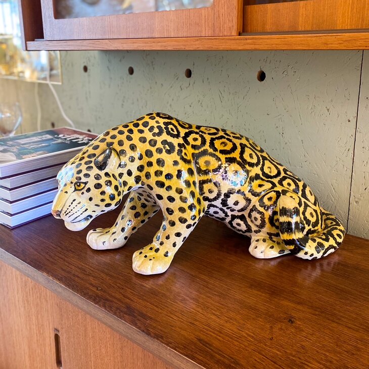 Vintage porseleinen panter sluipend kleine | Sprinkelhop