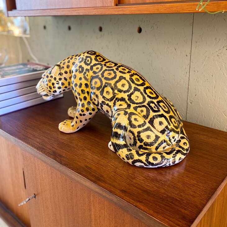 Vintage porseleinen panter sluipend kleine | Sprinkelhop