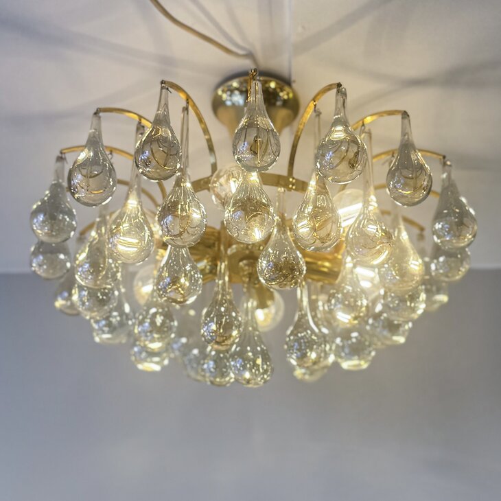 Vintage Christophe Palme teardrop plafondlamp klein | Sprinkelhop