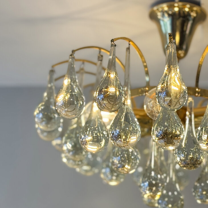 Vintage Christophe Palme teardrop plafondlamp klein | Sprinkelhop