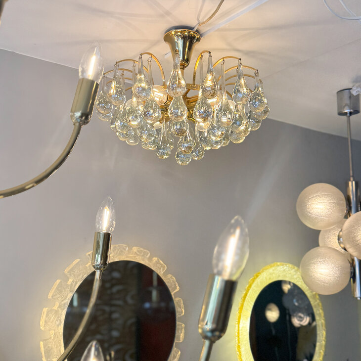 Vintage Christophe Palme teardrop plafondlamp klein | Sprinkelhop