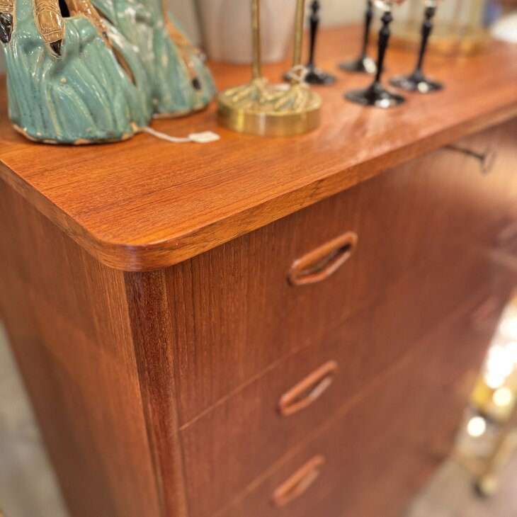Vintage midcentury teak Zweedse ladekast met 6 lades | Sprinkelhop